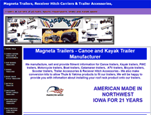 Tablet Screenshot of magnetatrailers.com
